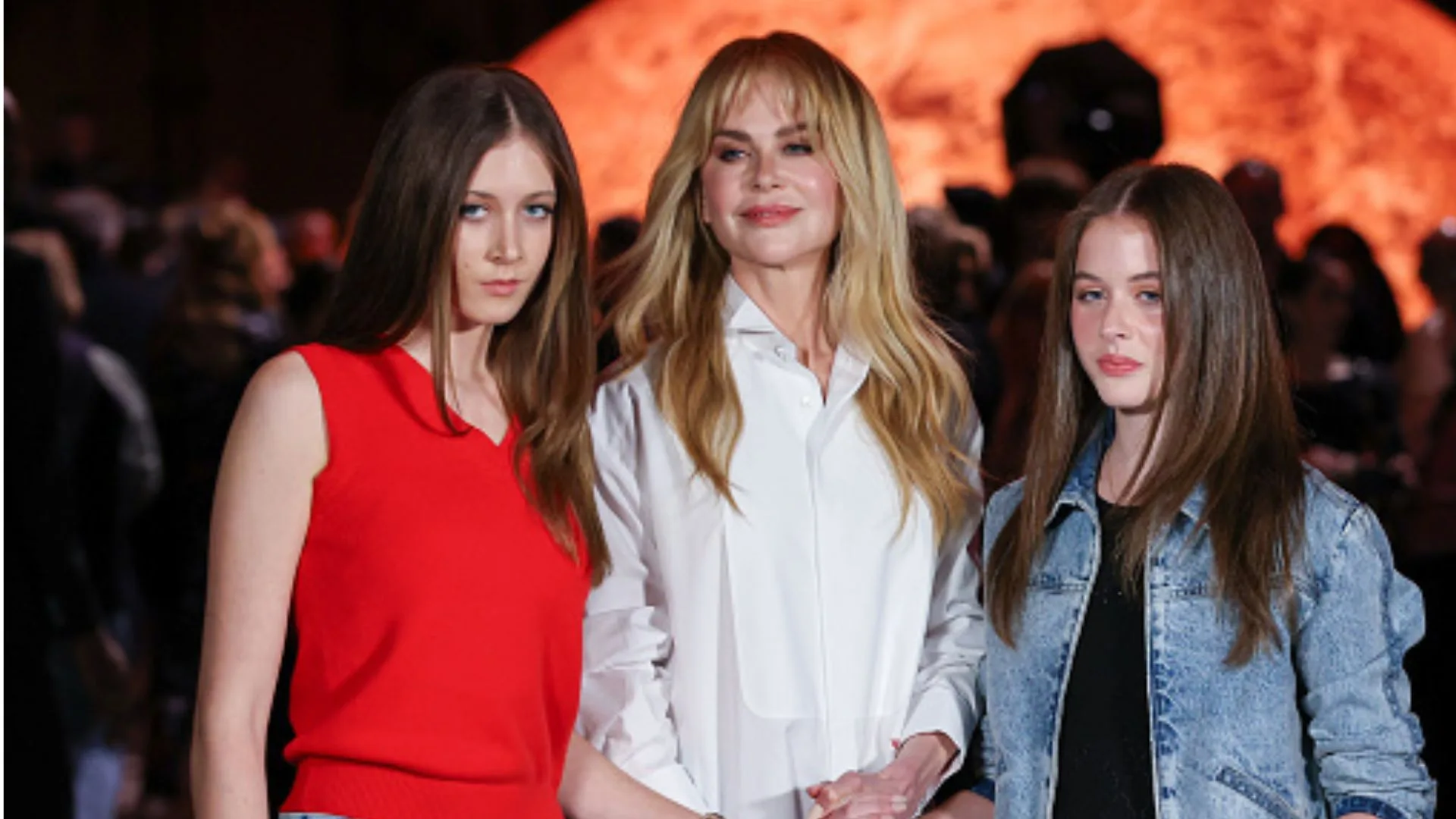 "My beautiful girls": Nicole is staying classy about her split because of her daughters Sunday and Faith. (Getty)