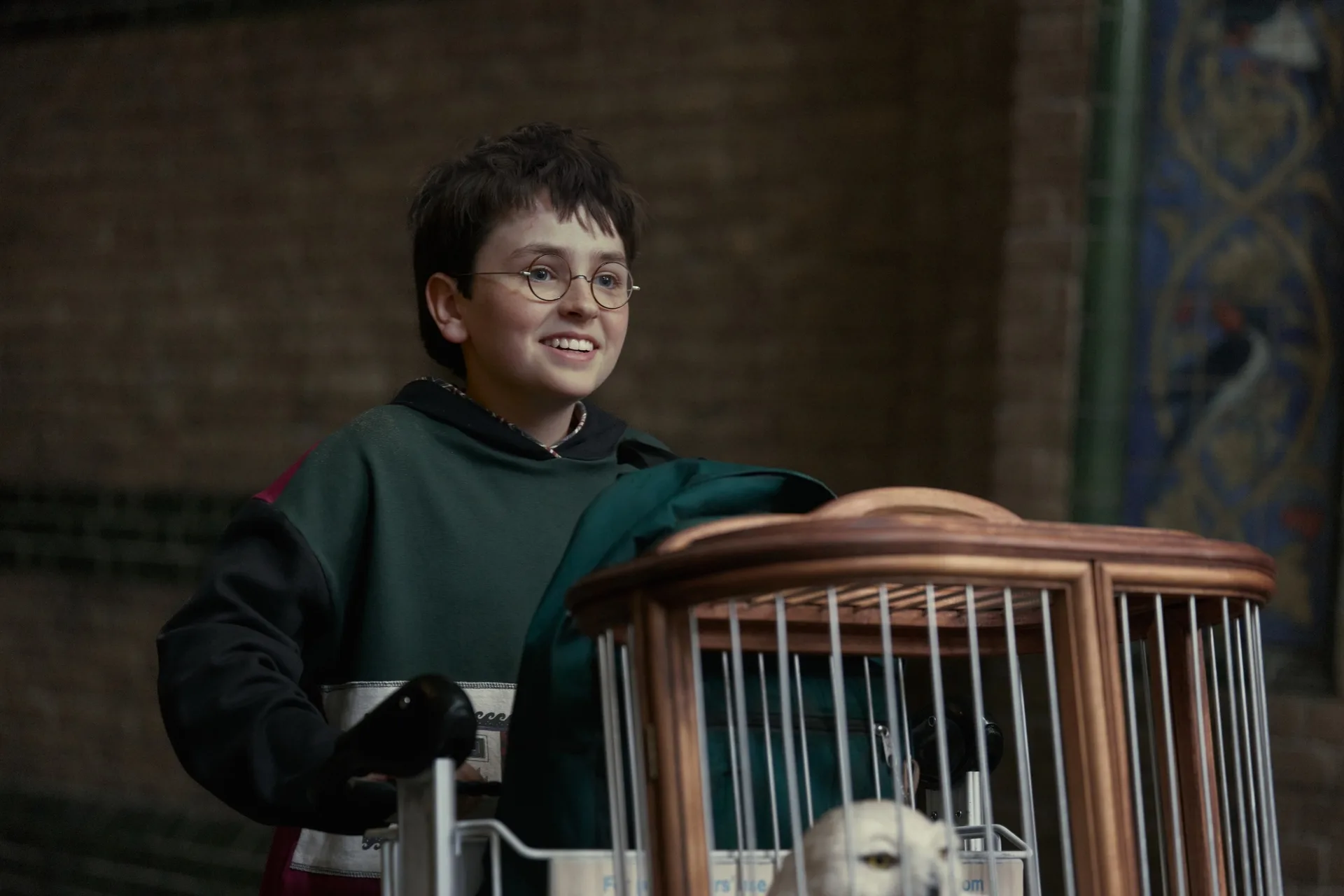 Dominic McLaughlin as Harry Potter in the new HBO Max TV series
