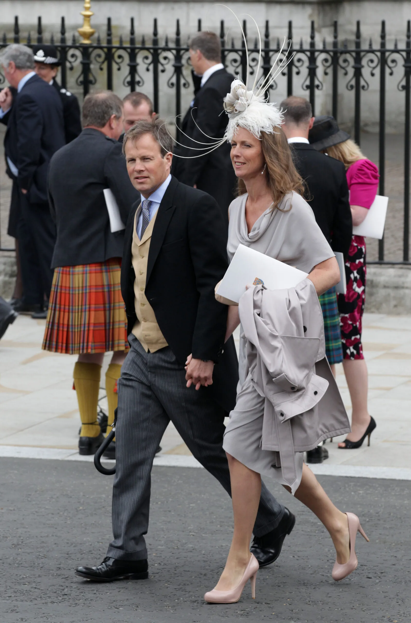 Tom Bradby and wife Claudia attend Prince William and Kate Middleton's wedding in 2011