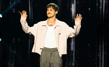 Australian Idol's Kalani on the stage.