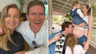 Sam Mac and fiancee Rebecca James are pregnant with their third child