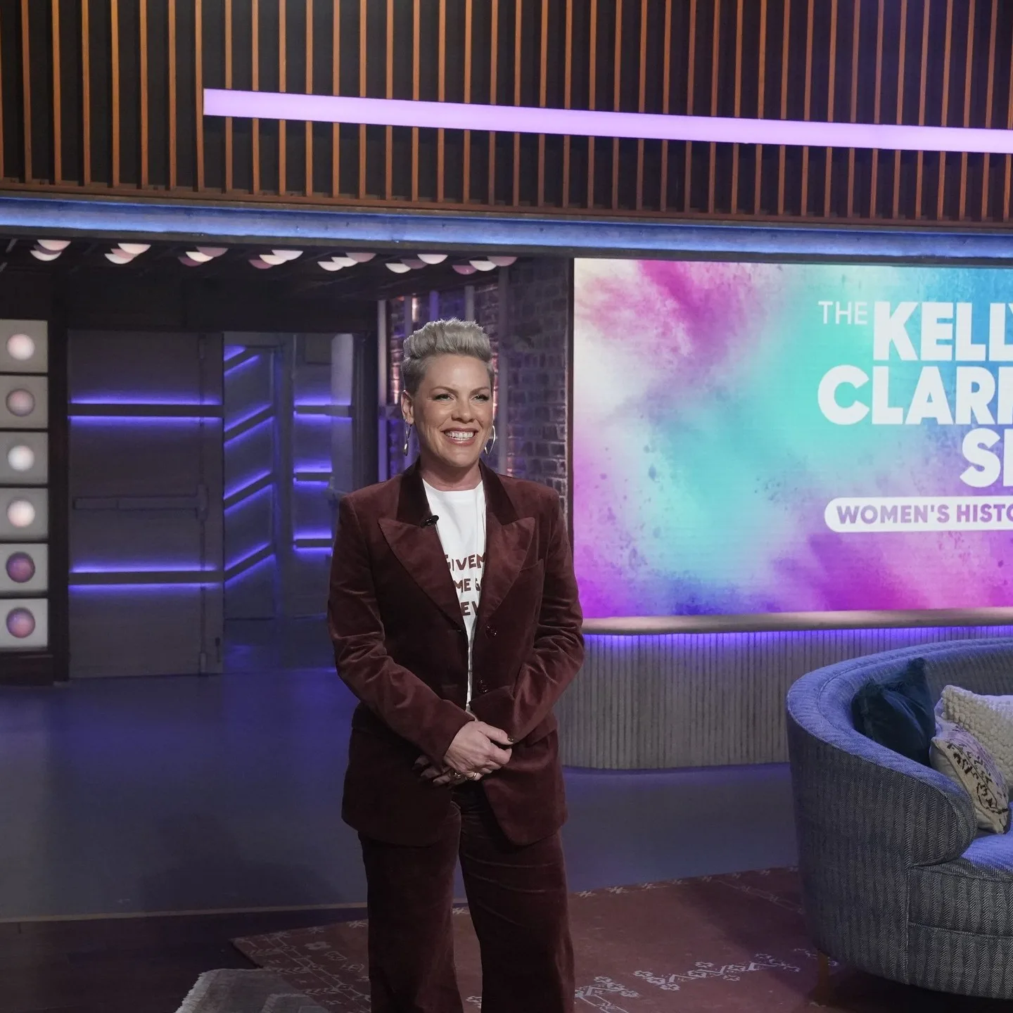 Pink has relocated to New York as she "auditions" to replace Kelly Clarkson on her talk show