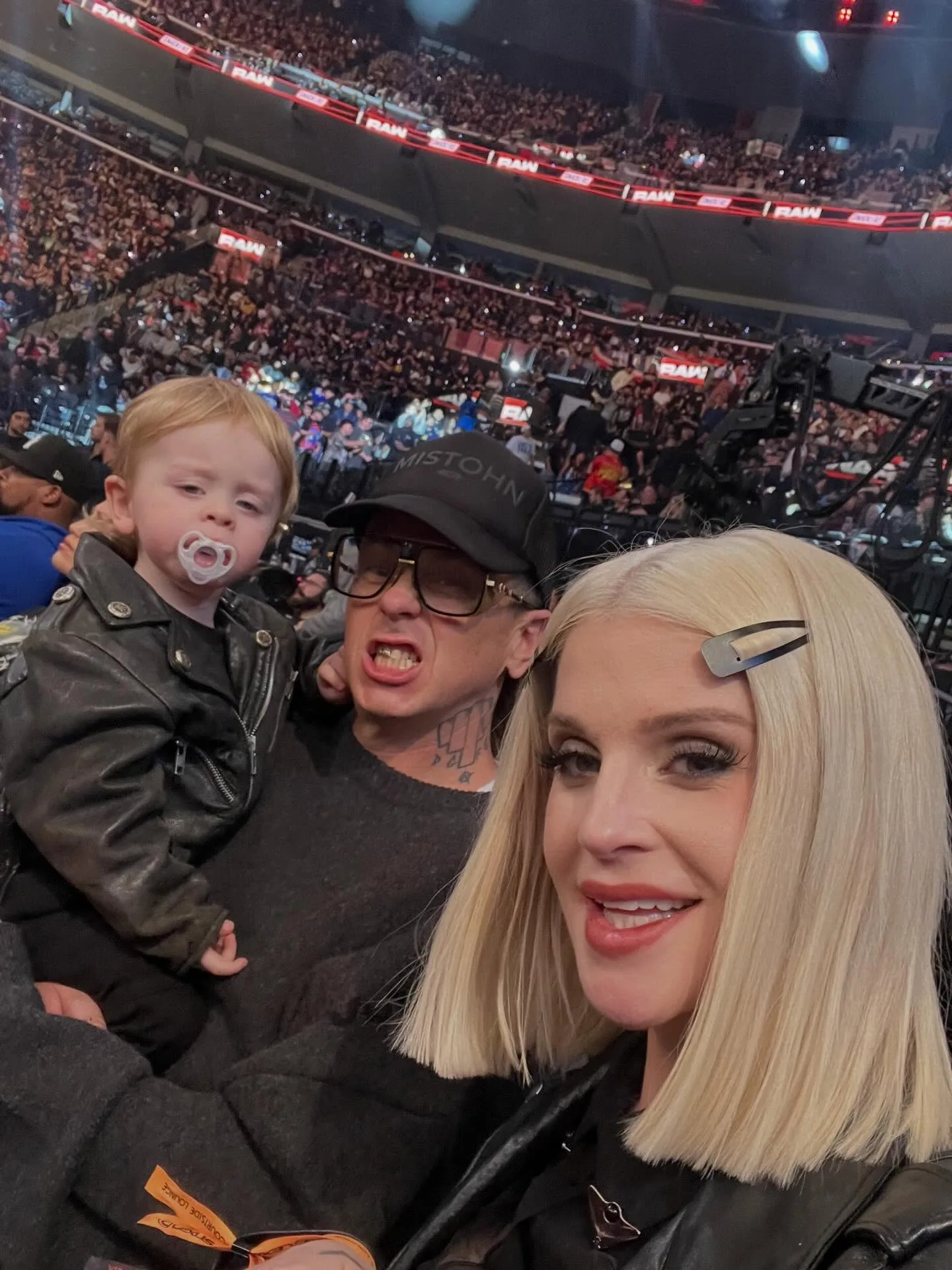 Sid Wilson and Kelly Osbourne with their son, Sidney