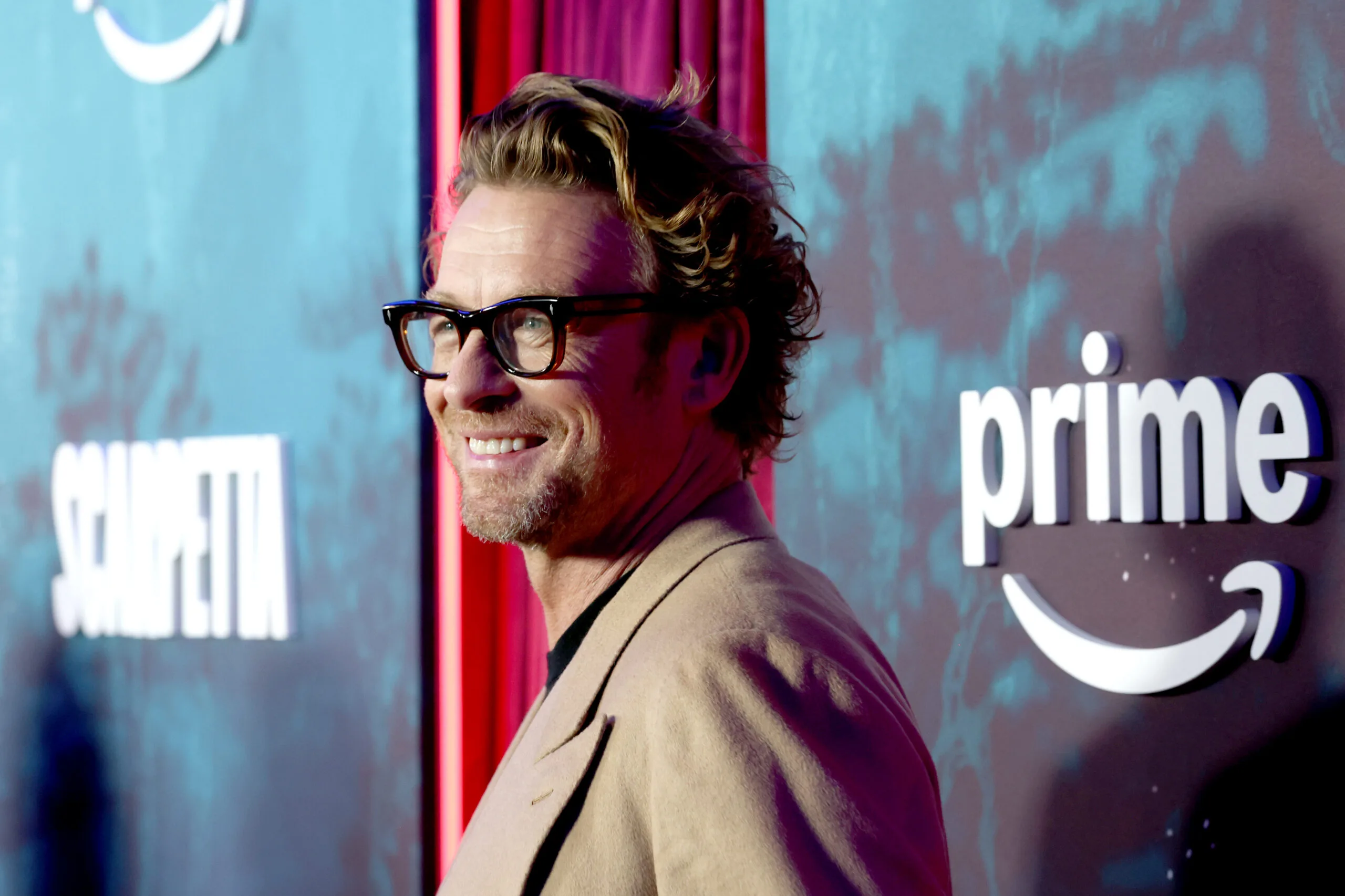 Simon Baker attends the New York premiere of Scarpetta