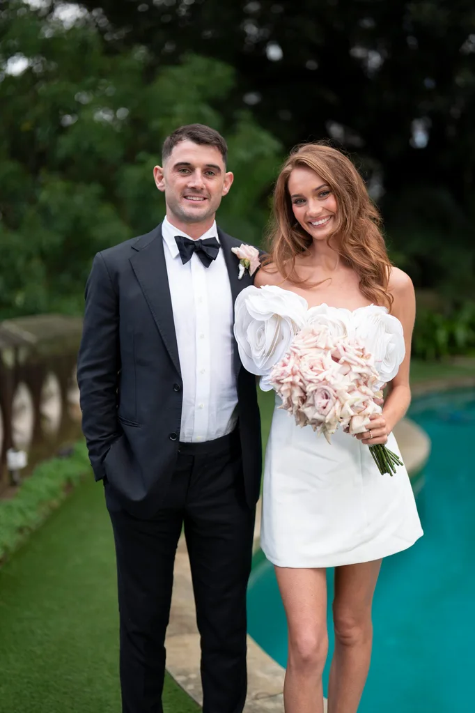 MAFS Brook and Chris on their wedding day