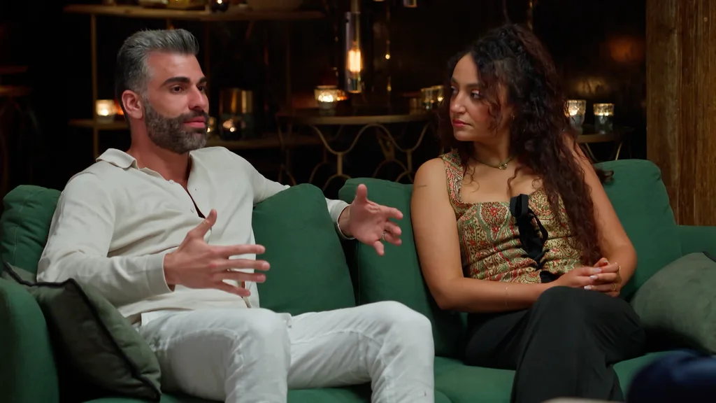 MAFS newlyweds Joel and Juliette attend their first Commitment Ceremony