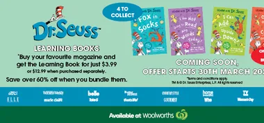 Learn, Count and Read with Dr. Seuss at Woolworths