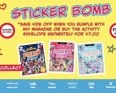 Sticker Bomb Fun! Grab Your Activity Envelope at Coles.
