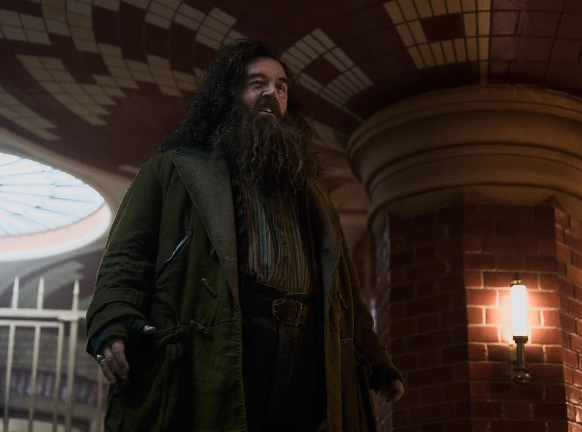 Nick Frost as Hagrid in the new Harry Potter TV series