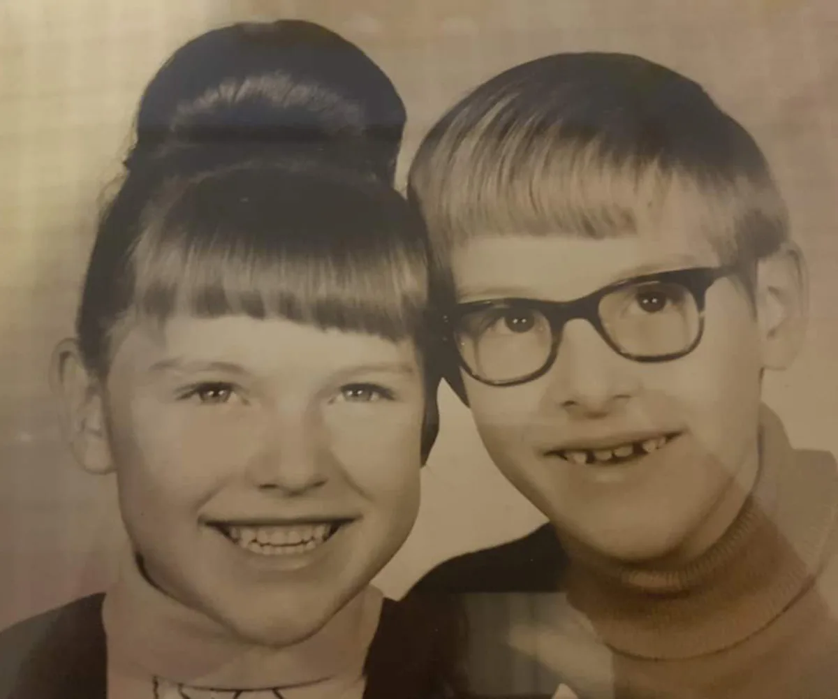 My brother Phillip and I in South Hampton, England. (Image: Supplied)
