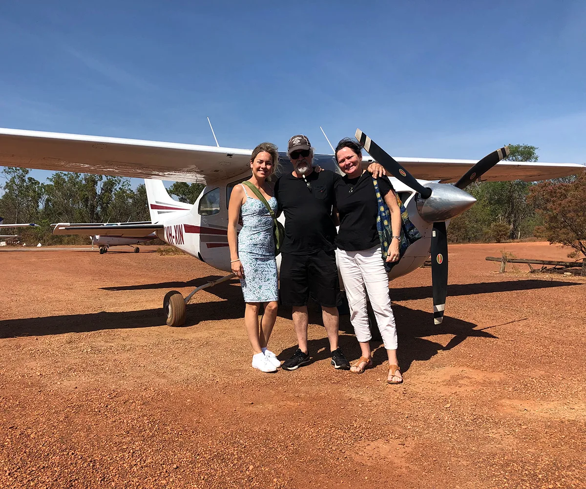 I spoilt my parents for their 60th Birthday over Uluru, staying at the luxury resort Longitude 131. (Image: Supplied)