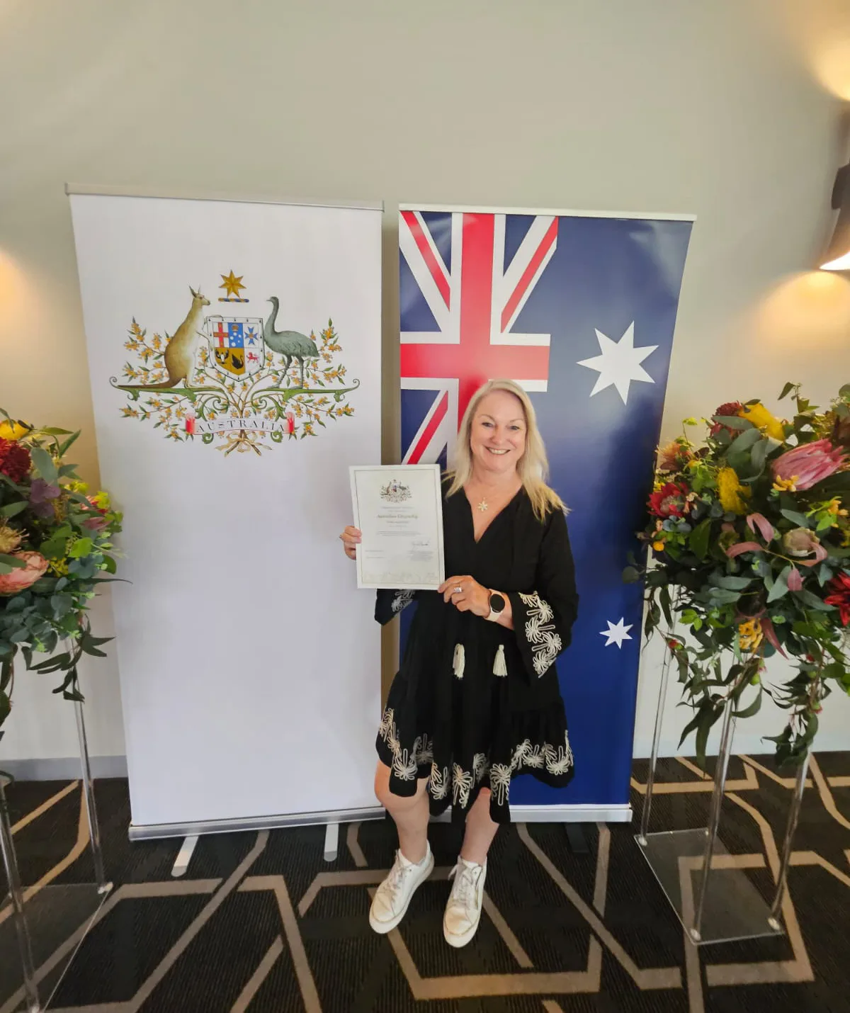 Me at the Citizenship Cermony, Mandoon Estate, WA. (Image: Supplied)