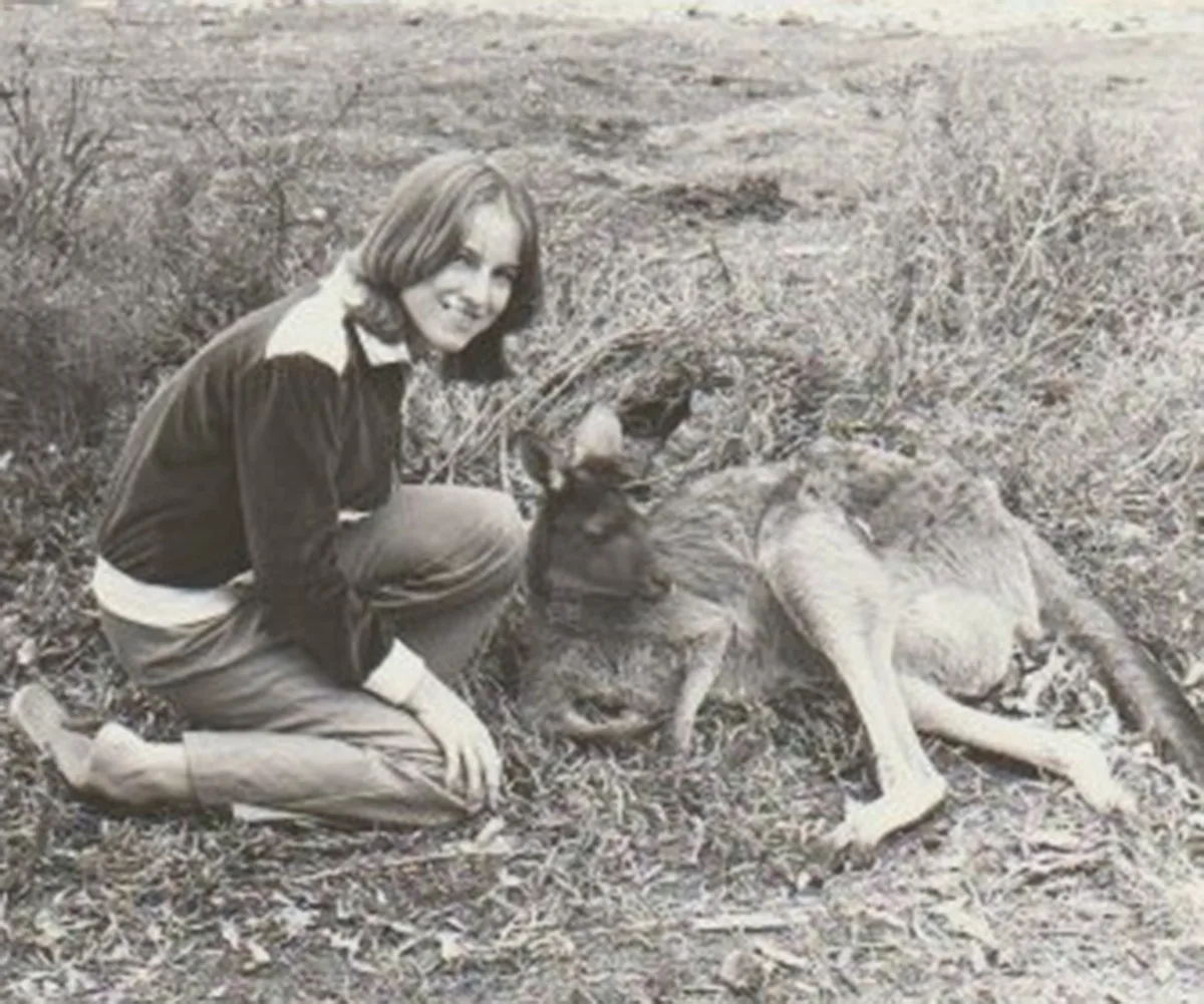 Me with a Kangaroo in Australia. (Image: Supplied)