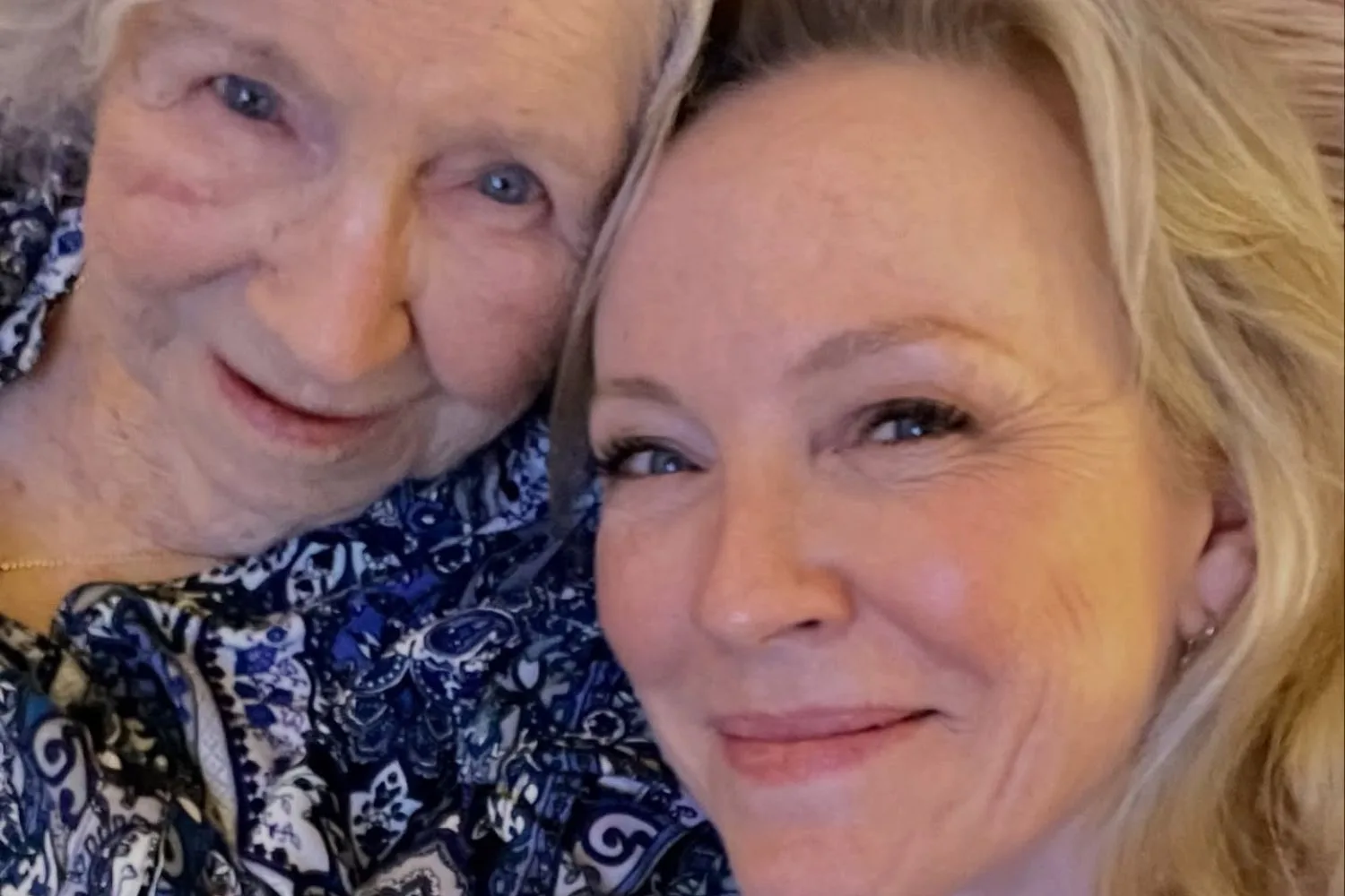 Rebecca Gibney with her mum Shirley