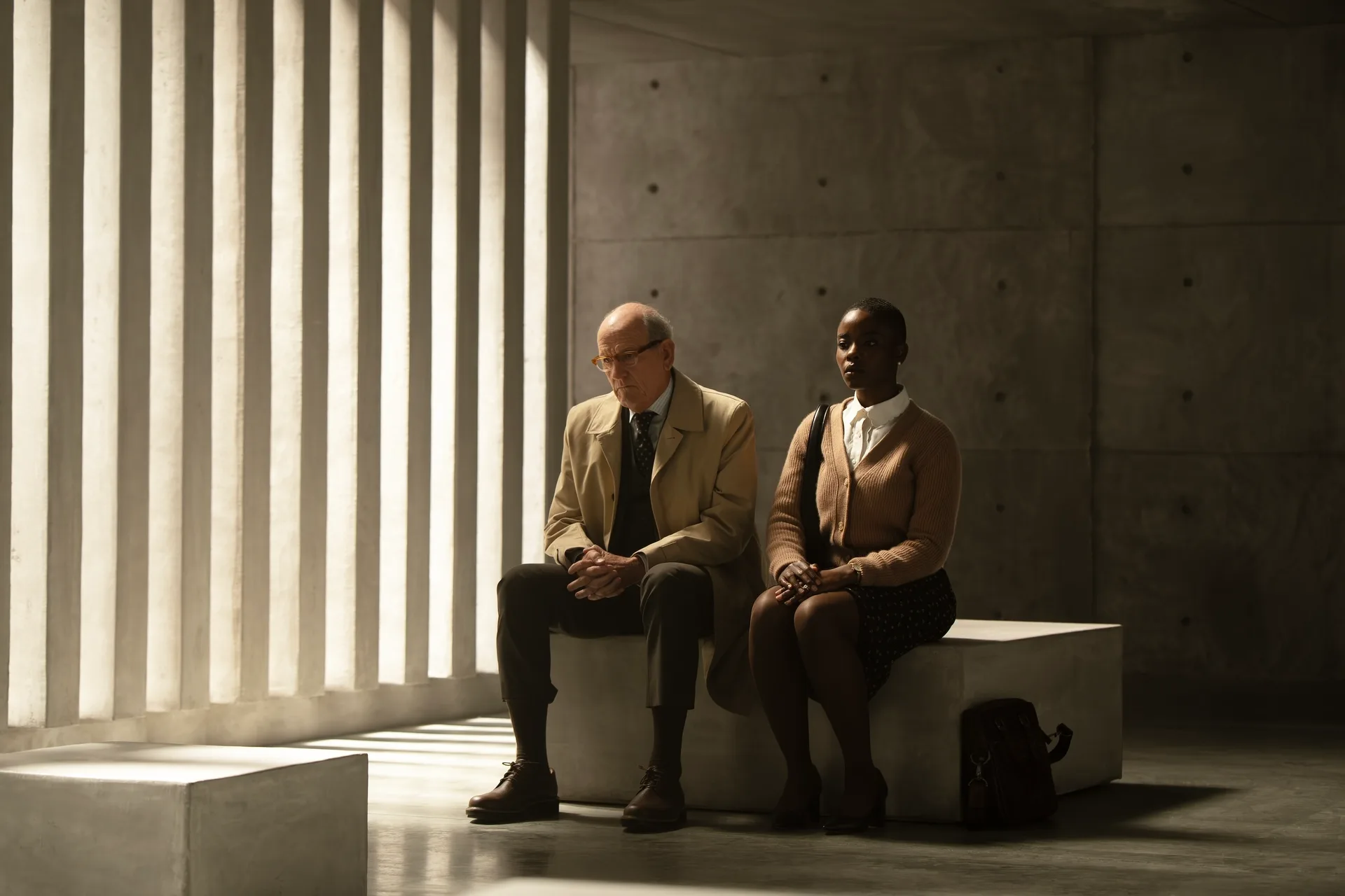 Richard Jenkins as Detective Donoghue Homer and Joy Sunday as special crimes officer Jodie Plumb in DTF St. Louis