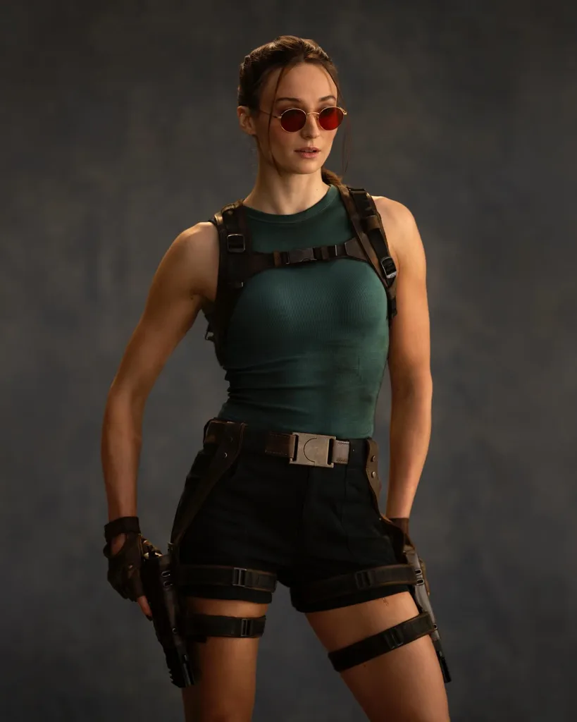 Sophie Turner as Lara Croft
