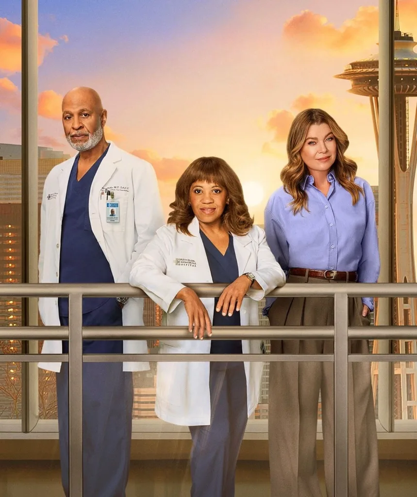 James Pickens Jr, Chandra Wilson and Ellen Pompeo star in Grey's Anatomy
