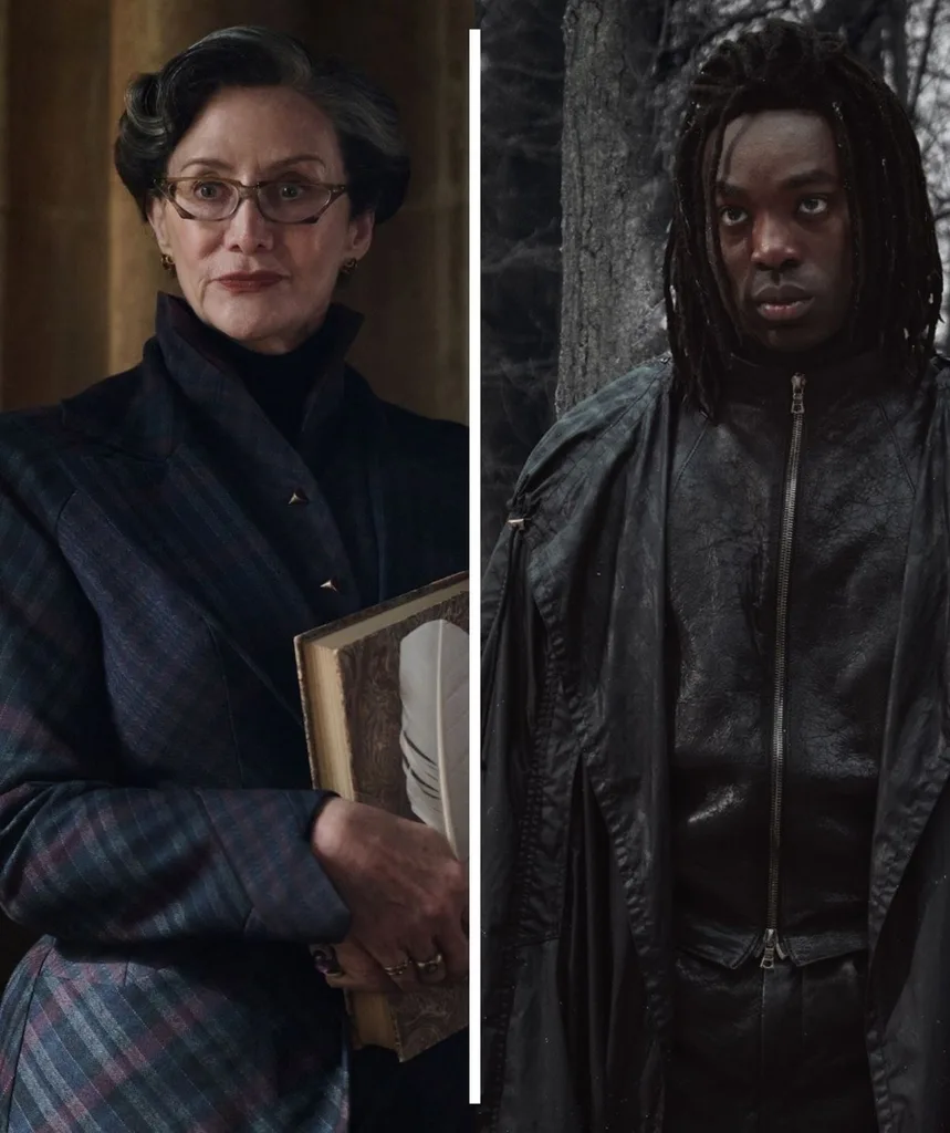 Janet McTeer as Minerva McGonagall and Paapa Essiedu as Severus Snape in the new Harry Potter TV series