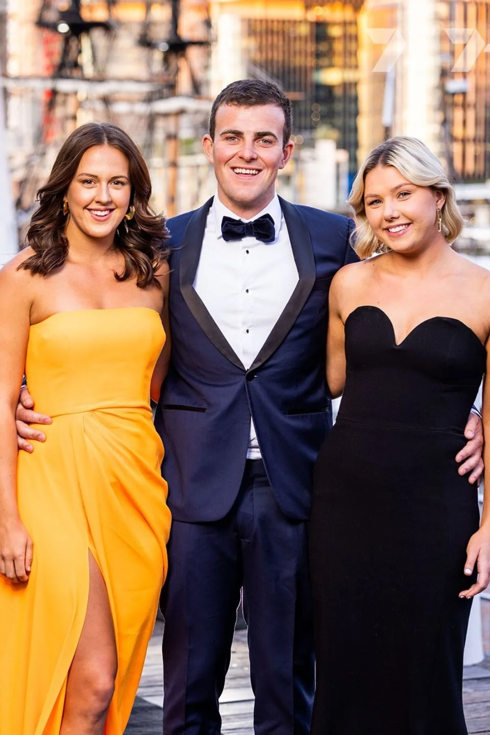 Farmer Brenton with Sophie Holcombe and Rachel Boothman