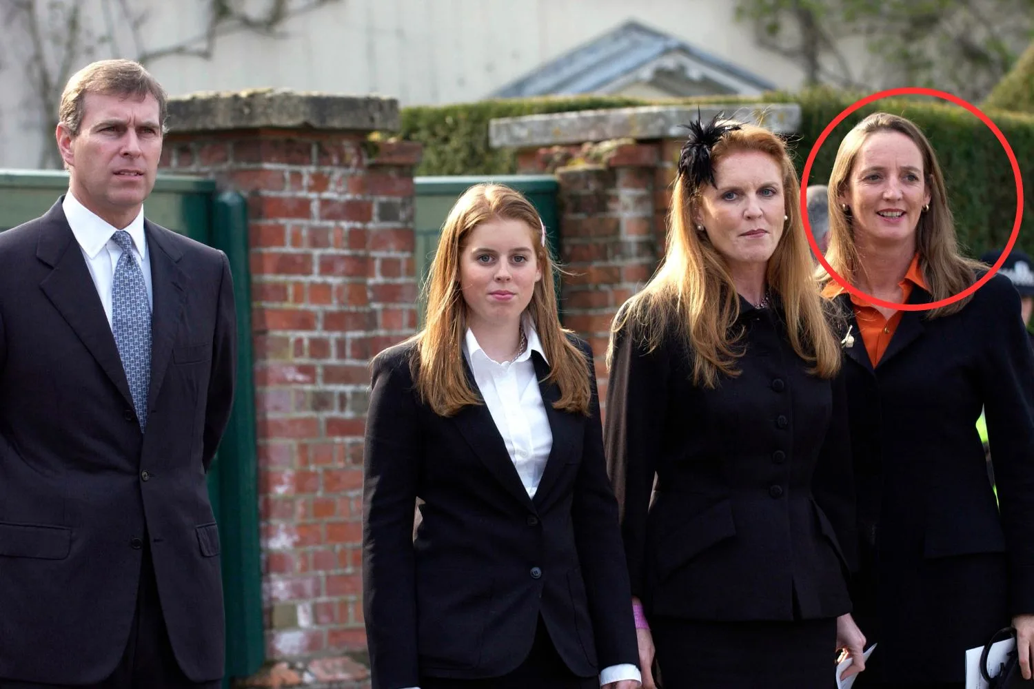 Sarah Ferguson and her sister Jane with Beatrice and Andrew