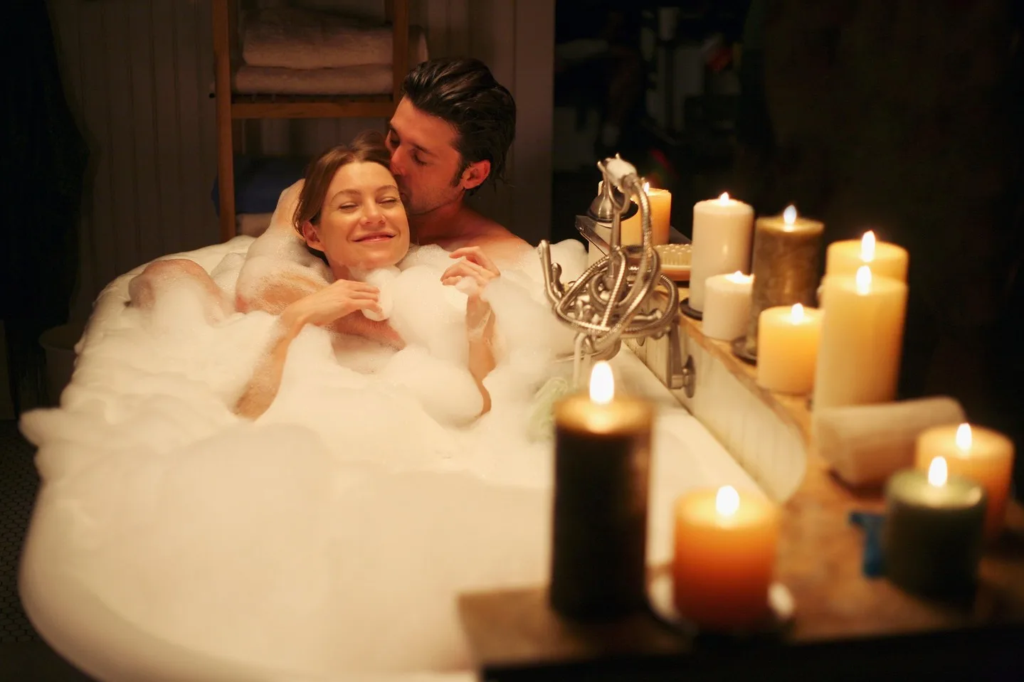 Meredith and Derek in Grey's Anatomy