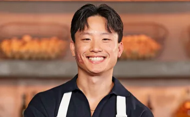 MasterChef Australia contestant Aaron Kher smiling.