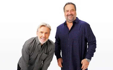 Glenn Robbins and Mick Molloy star in Glenn & Mick's Celebrity Intervention.
