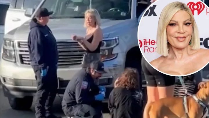 “Her quick thinking saved them all”: Tori Spelling and kids rushed to hospital after SHOCK car crash!