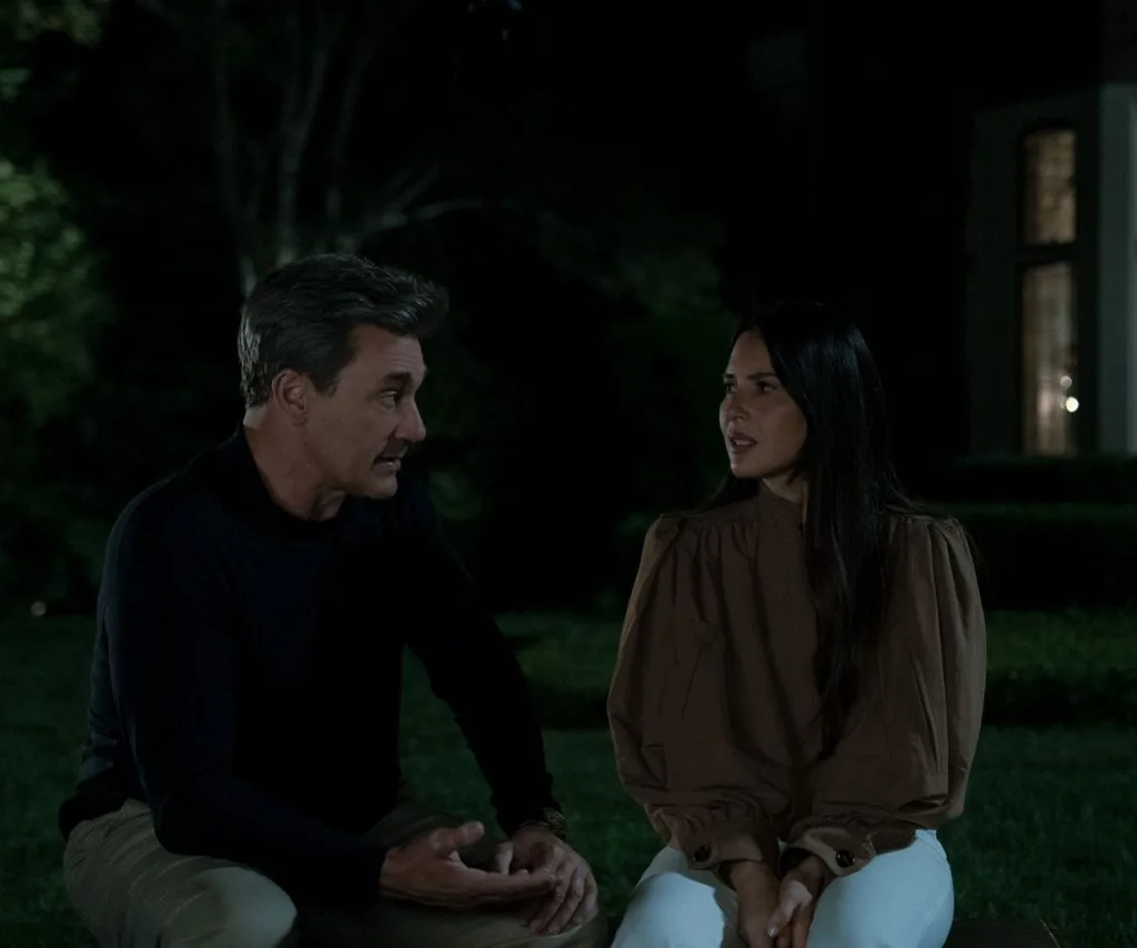 Jon Hamm and Olivia Munn in Season 2 of Your Friends & Neighbours
