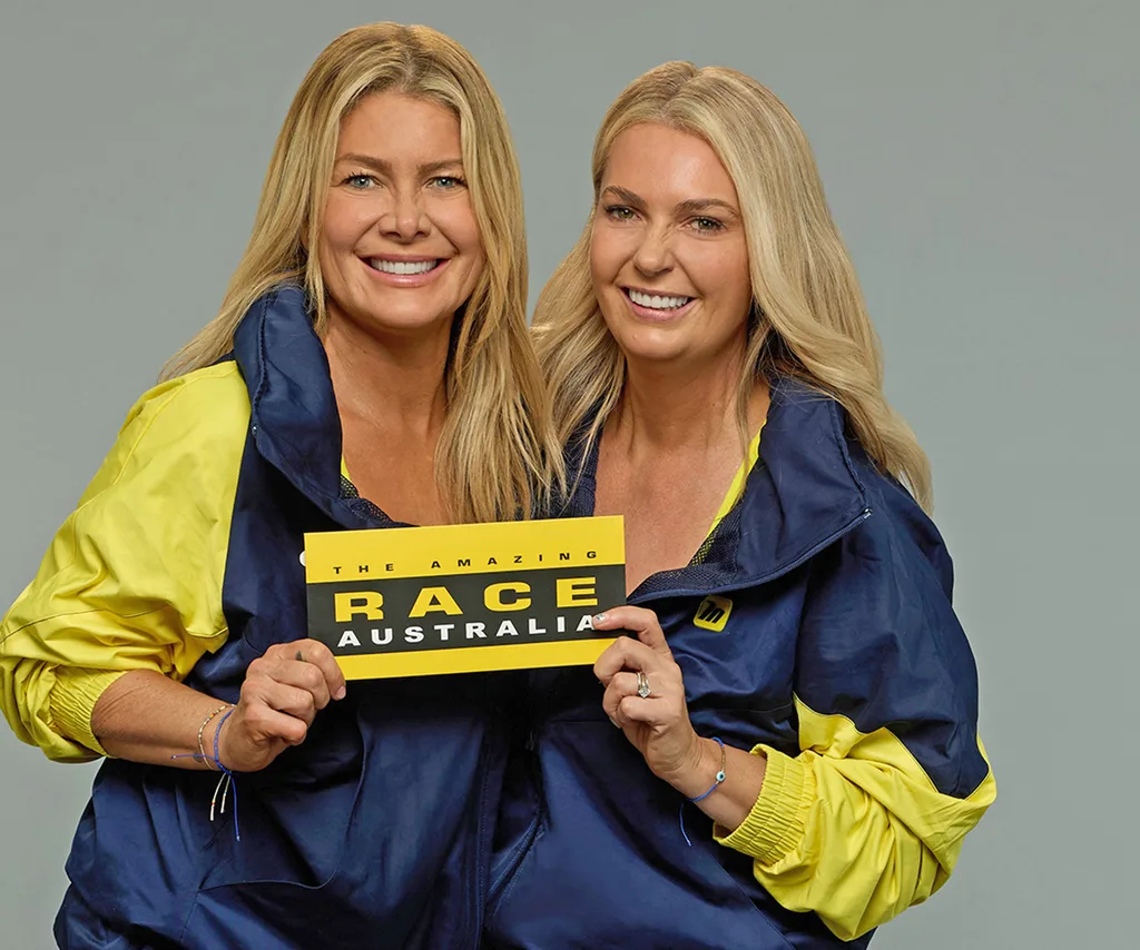 Nat and sister Melinda in 2024's The Amazing Race: Celebrity Edition.