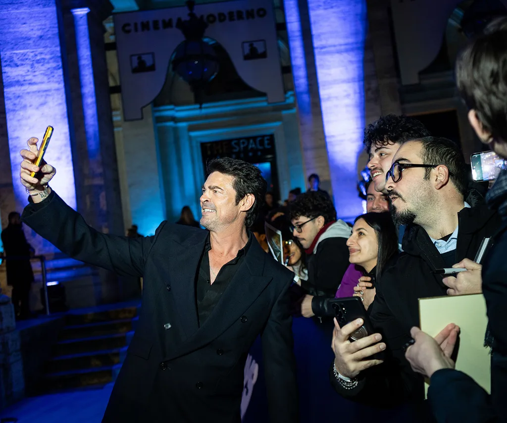 Karl Urban at The Boys season five red carpet premiere in Rome.