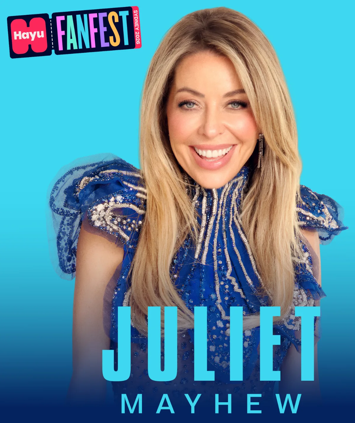 Juliet Mayhew in a press shot for Hayu FanFest.