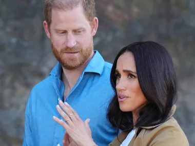 Prince Harry, Meghan Markle and a child