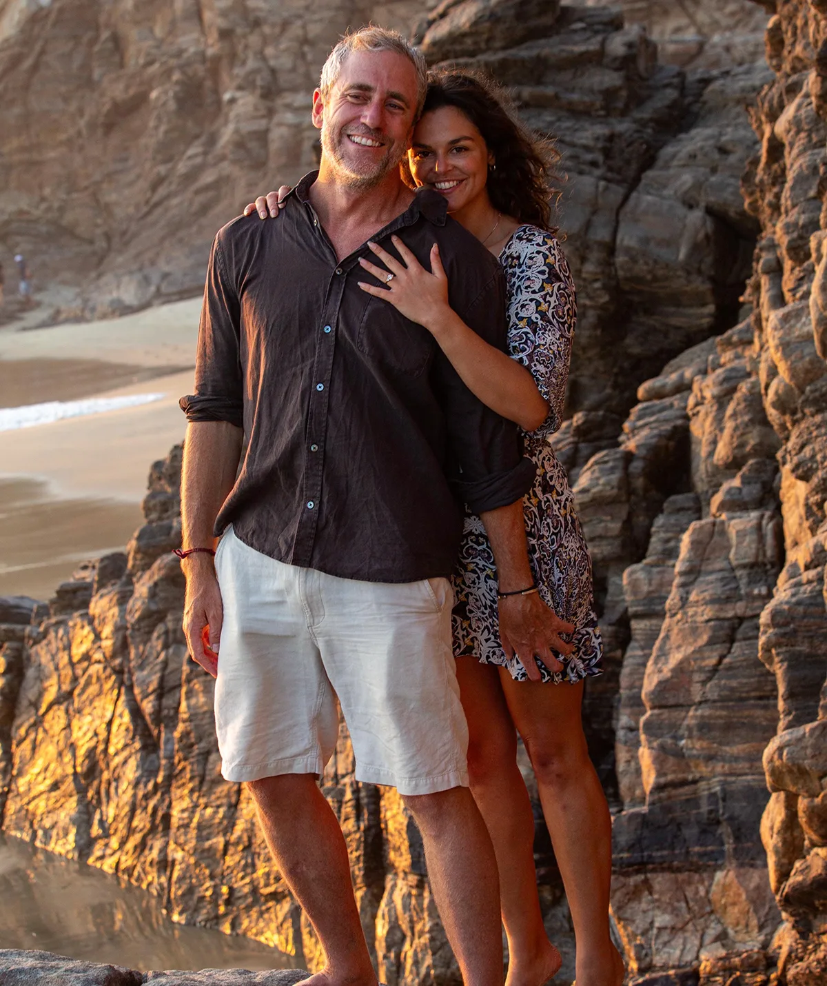 Jimmy and I after our engagement. (Image: Supplied)