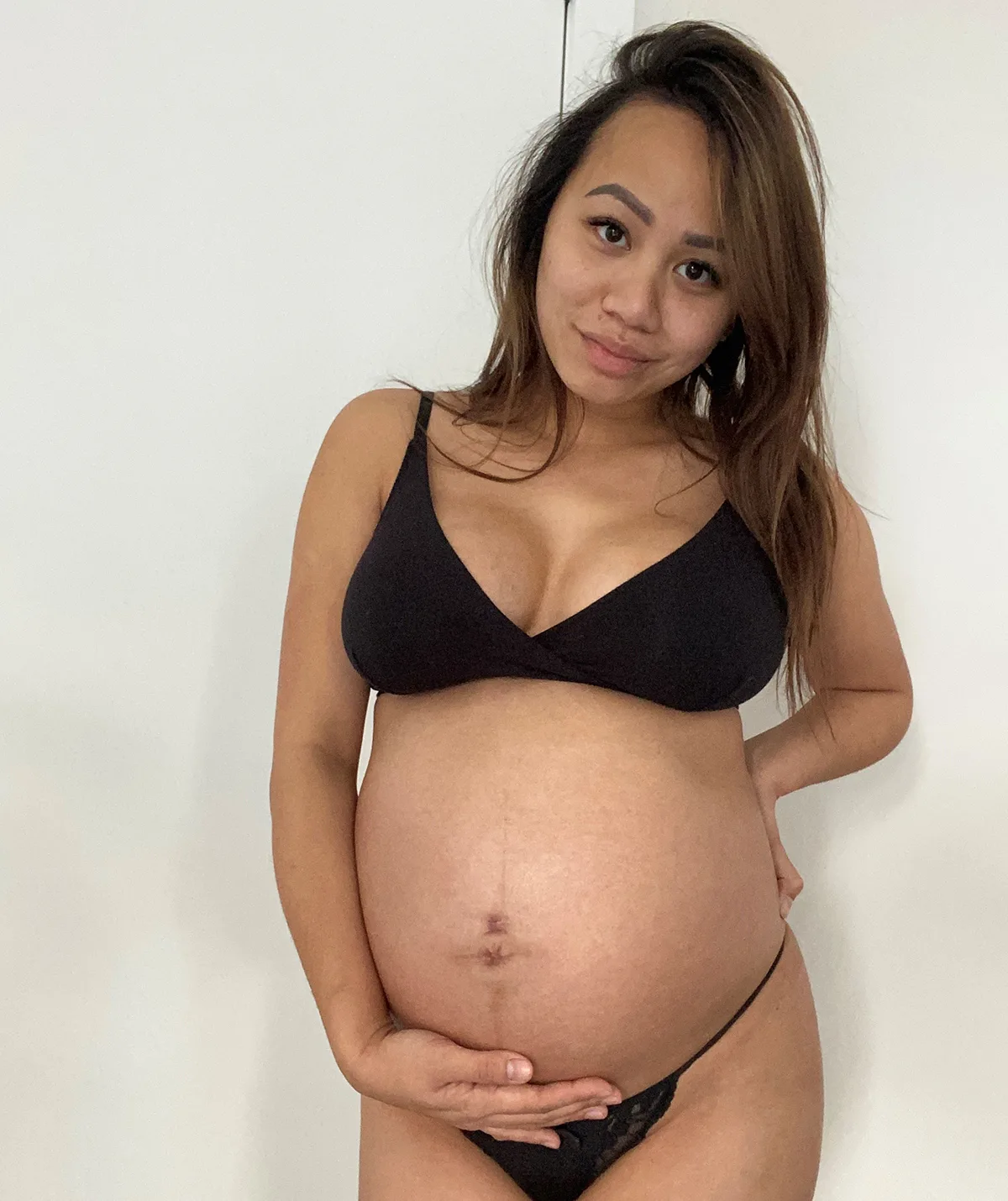 Me during my pregnancy in 2020. (Image: Supplied)