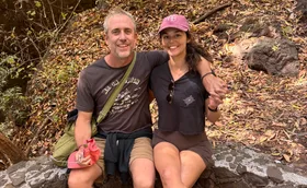 Jimmy and Alexandra hiking in Mexico. (Image: Supplied)