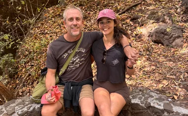 Jimmy and Alexandra hiking in Mexico. (Image: Supplied)