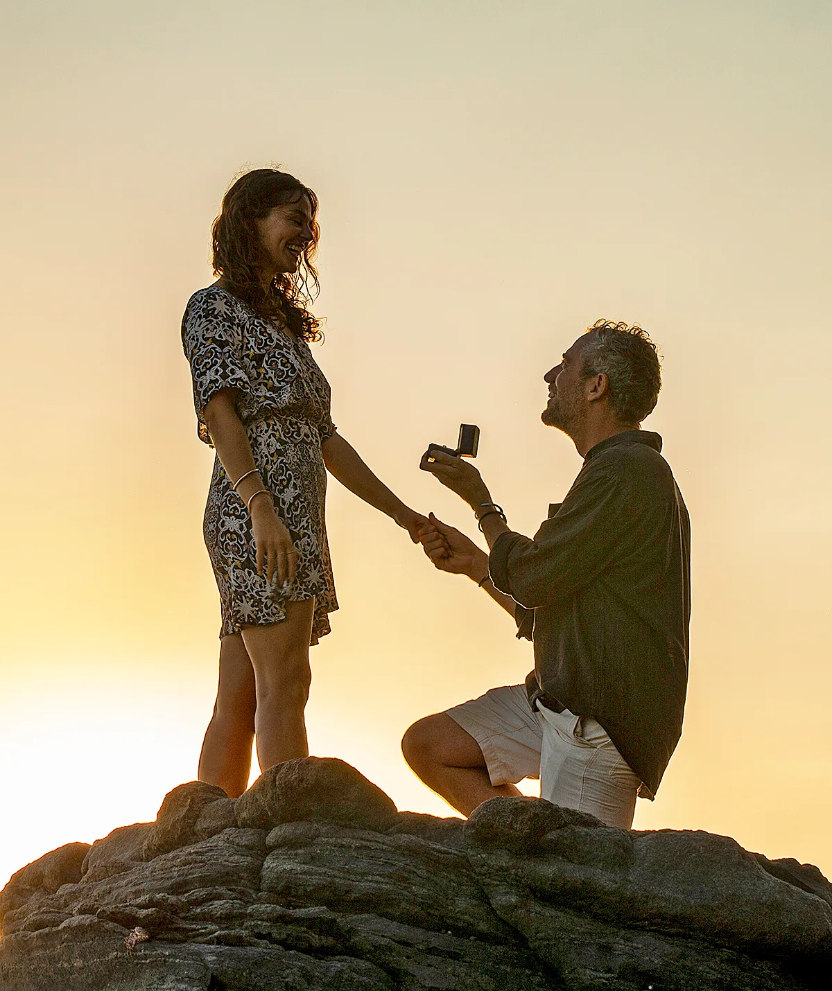 Jimmy and I during his romantic Mexican proposal. (Image: Supplied)