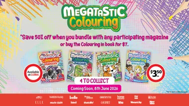 Get Creative with Megatastic Colouring Books at Coles!