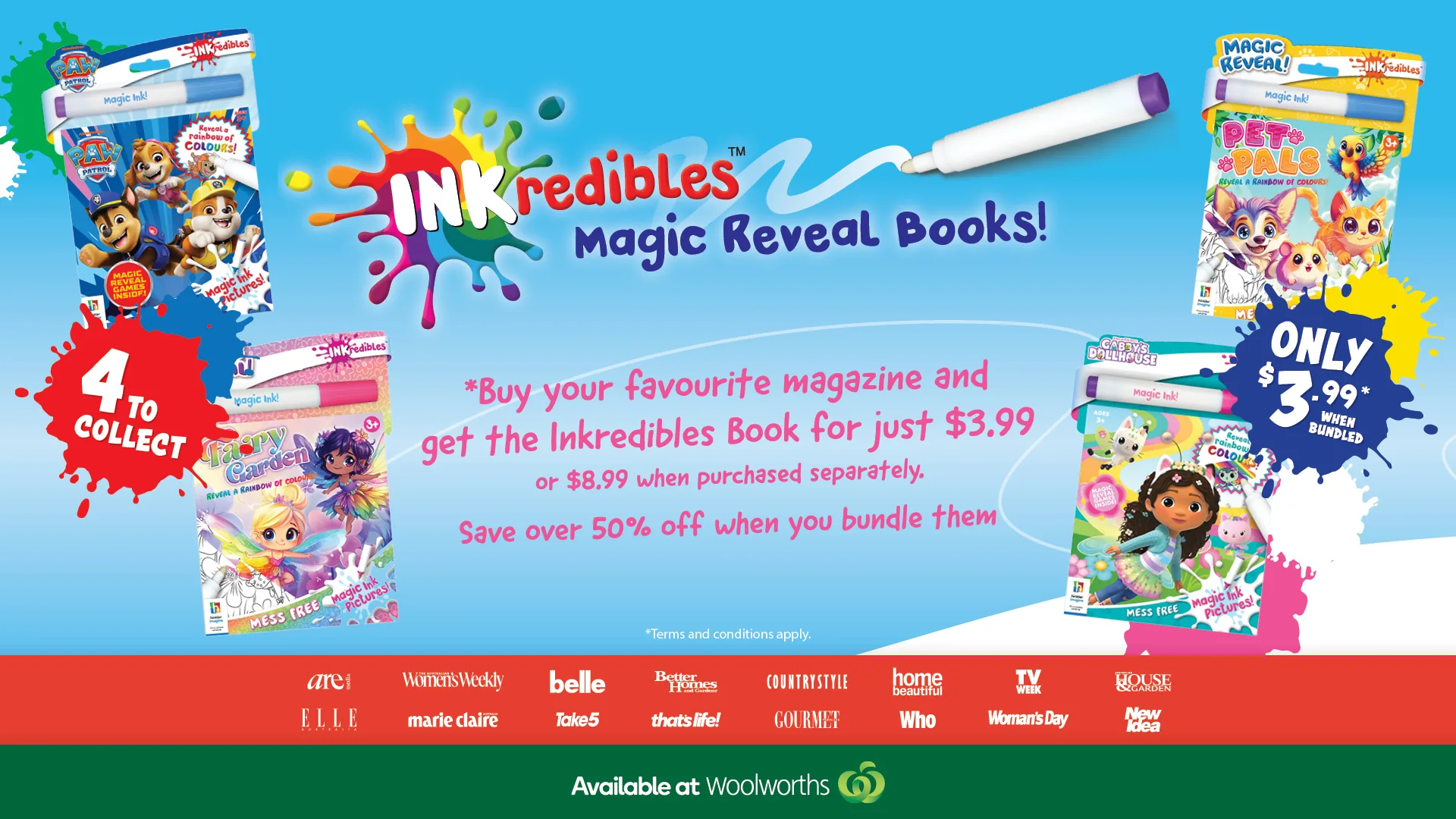 Inkredibles at Woolworths