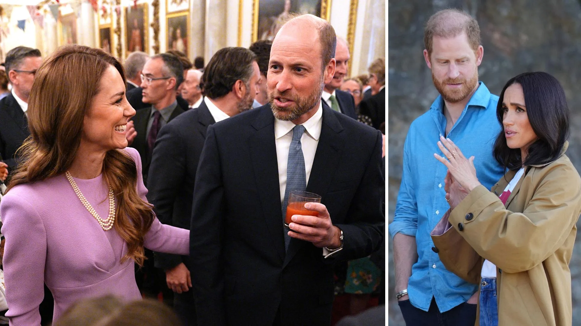 Prince William, Kate, Prince Harry and Meghan