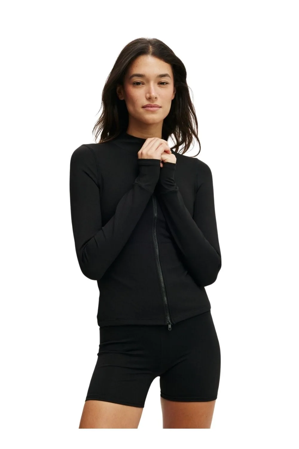Cotton On Body Women's Active Core Zip Through top