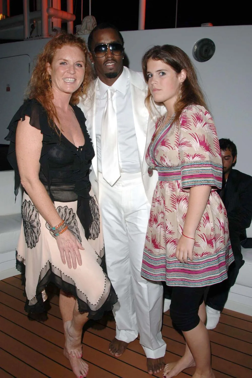 Fergie with P. Diddy and Eugenie