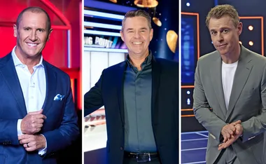 Larry Emdur, Todd Woodbridge and Rodger Corser.