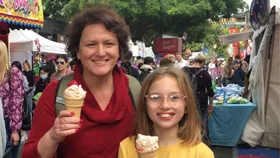 DOLLYS DREAM spokesperson Julie Crawford and her daughter Ella Catley-Crawford