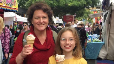 DOLLYS DREAM spokesperson Julie Crawford and her daughter Ella Catley-Crawford