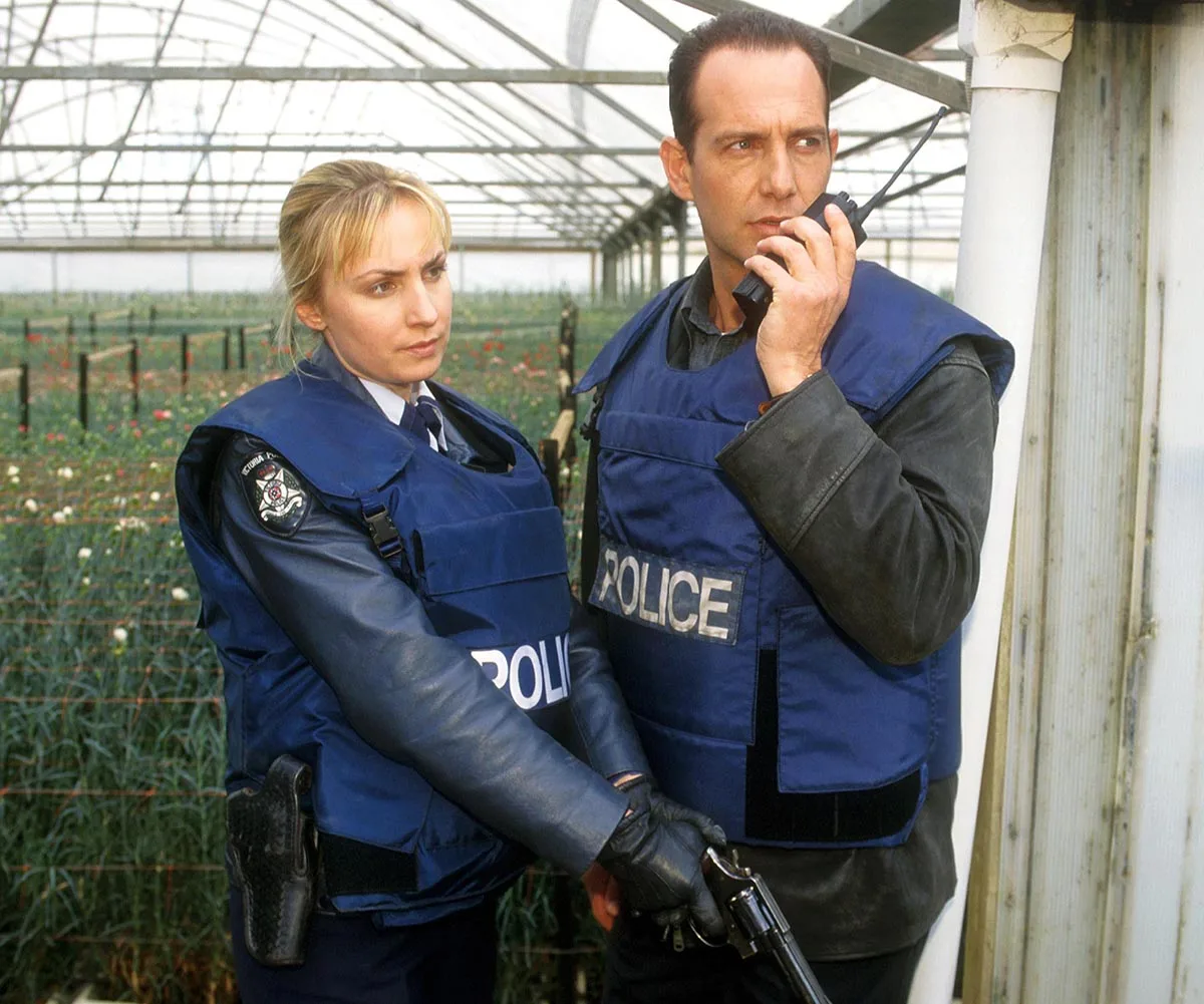 Lisa and Marty Sacks in Blue Heelers.