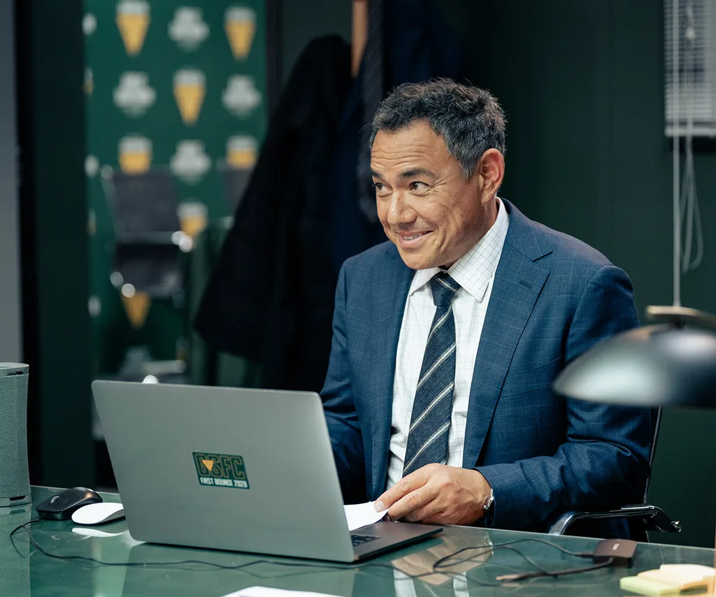 Sam Pang as Hugh Shen in Ground Up.