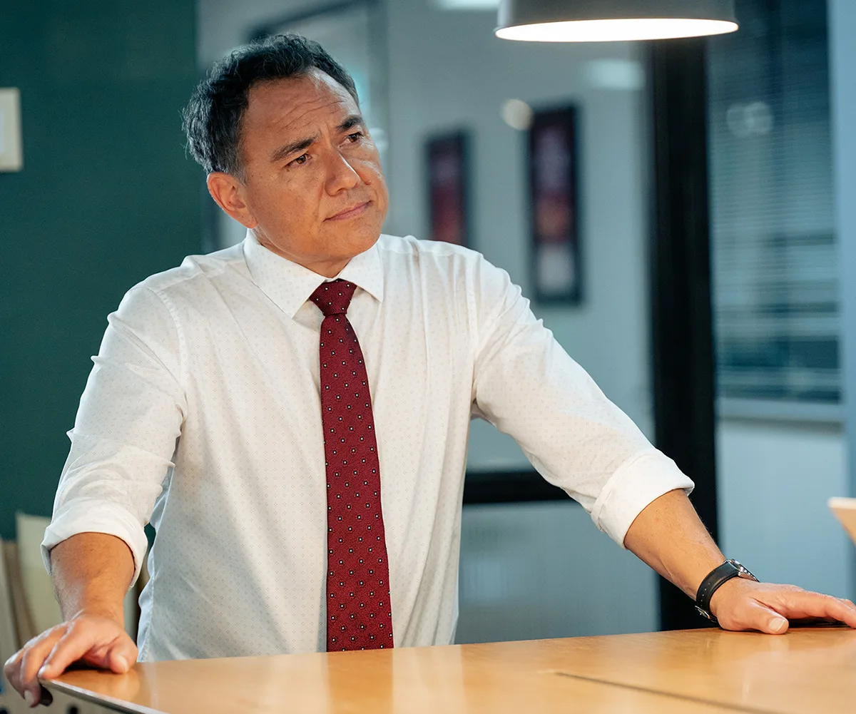 Sam Pang as Hugh Shen.