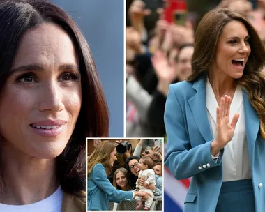 Meghan Duchess of Sussex and Kate Princess of Wales